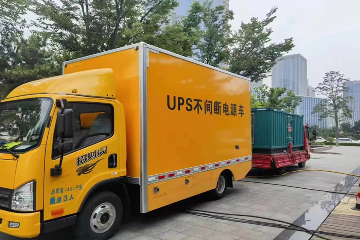 剑河发电机租赁施工现场