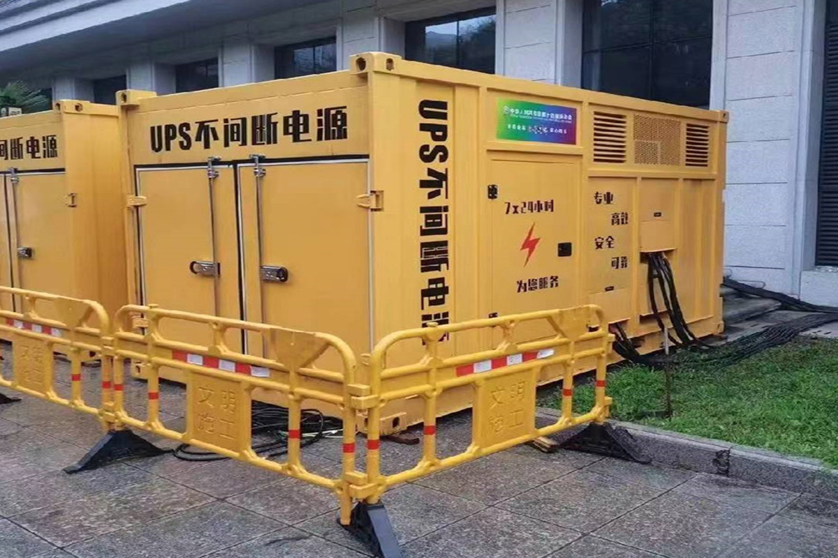 剑河发电机租赁施工现场